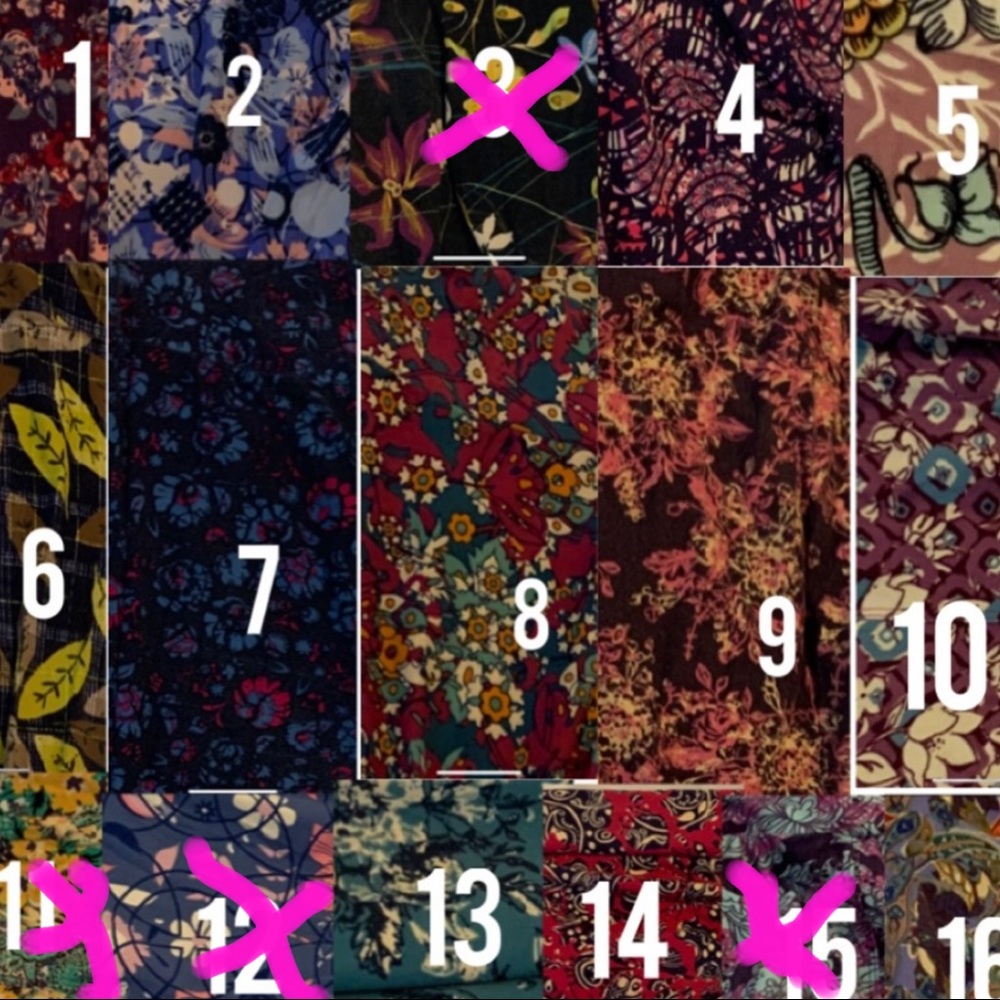 Lularoe legging bundle (5 pairs) OS
